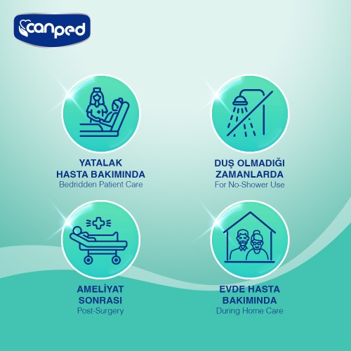 Canped Perine Bölgesi Temizleme Havlusu 50 Li